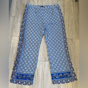 Beautiful Blue C. Wonder pull on pants w/ elastic waist size 20w 2 side pockets